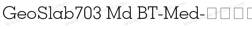 GeoSlab703 Md BT-Med字体转换